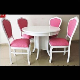 Resim Bengimobilya Masa Klasik Takım Model Kayın Torna Lükens Aslan Ayak Sandalye 