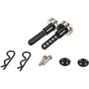 Resim Skycity Axial Scx10 90046 90047 Tırmanış Arabası İçin Karbon Fiber Manyetik Kaput Kolon Seti 35mm 
