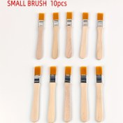 Resim 10 adet Naylon Kıllı Yağlıboya Fırçaları, BBQ Büyük Orta Küçük Boya Kılı Fırçalar, Sanat Kalemi Fırçası Naylon Fırçalar, Araç Fırçaları, Izgara Fırçası, Palet Fırçası, Boya Fırçası, Toz Temizleme Fırçası, Sanat Kalemi Fırçası, Bilgisayar Klavyesi Fırçası, Sanat için Uygun Küçük Kıl Fırça, Suluboya, Akrilik, Yağlıboya, Duvar Resmi Dekorasyonu, Elektronik ve PCB Temizlik ve Tamir Araçları, Ahşap Saplı Naylon Palet Fırça Seti - İnce Detay İşleri için İdeal Çok Fonksiyonlu Hassas Araçlar 