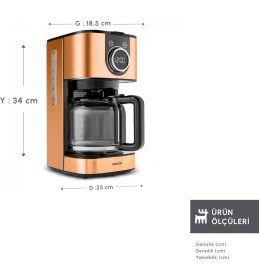 Resim Karaca Series 2303 Inox Filtre Kahve Makinesi Bronze 