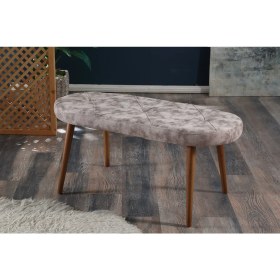Resim My Massa Bench - Ahşap Ceviz Ayaklı 