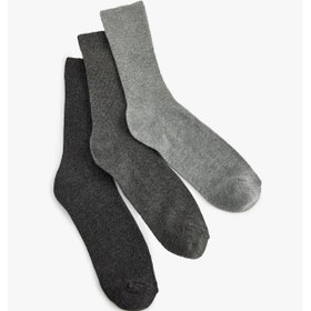 Resim Koton Kadın 3'lü Soket Çorap Seti Çok Renkli Dokulu Çok Renkli 