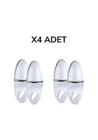 Resim Bornoz Askısı Lüx Milenyum Bornozluk 2 Adet Banyo Bornoz Askılığı - Ca609ytyu Beyaz 