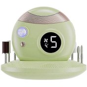 Resim Yaşlılar İçin Elektrikli Tırnak Makası, Tırnak Işıklı Ve Törpülü Yeşil 