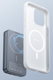 Resim Yesido Yp49 Magsafe 15w Wireless-20w Pd Hızlı Şarj Destekli 10.000 Mah Kablosuz Manyetik Powerbank 