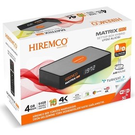 Resim Hiremco Matrix Pro Settop Box Hybrid 4k Android Uydu Alıcısı 