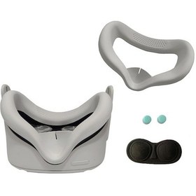 Resim Pazly Oculus Quest 2 Vr Toz Geçirmez Kılıf, Lens Kapağı, Kol - Açık Gri Açık Gri 