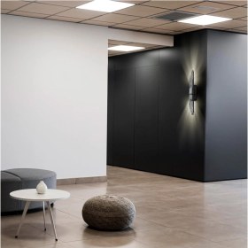 Resim Şık Krom Duvar Aplikası, LED Aydınlatmalı, Modern ve Zarif Tasarım, Gümüş Renkli 1081 