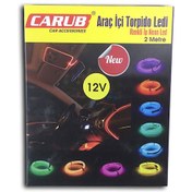 Resim Araç Içi Torpido Led Mavi Ip Neon 12 Volt 
