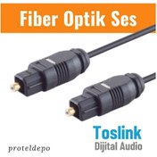 Resim Irenis Fiber Optik Kablo Toslink Optik Ses Kablosu 5 M 
