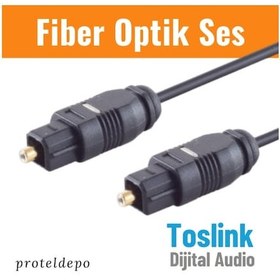 Resim Irenis Fiber Optik Kablo Toslink Optik Ses Kablosu 5 M 