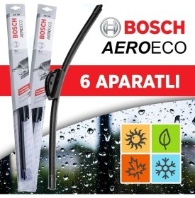 Resim Bosch Aerotwin Serisi Honda Jazz Silecek Takımı 2002-2008 Muz Tip Silecek 