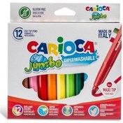 Resim Carioca Keçeli Boya Kal Jumbo Süper Yıkanabilir 12 Li 40569 