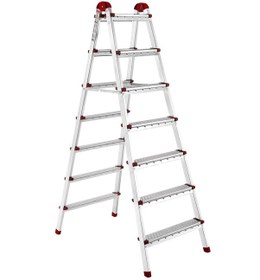 Resim Çift Çıkışlı Katlanabilir Ev Tipi Merdiven 7+7 