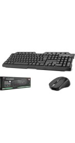 Resim Hadron HD842(834) Kablosuz Klavye Mouse Set USB Wifi Siyah Ergonomik Tasarıma Sahip Ev - Ofis İçin 