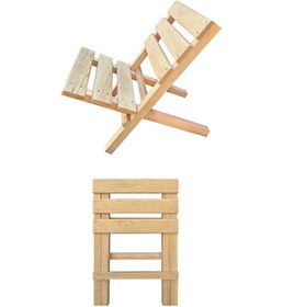 Resim Ahşap Katlanır Kamp Sandalyesi, Bahçe Sandalyesi, Piknik Sandalyesi 