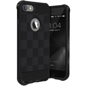 Resim Buff İphone 7 İle Uyumlu Black Armor Kılıf 