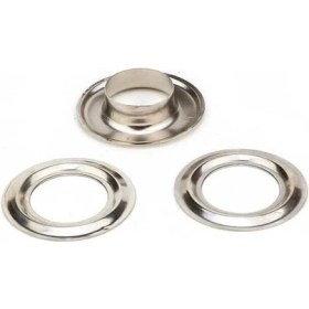 Resim Tuhafiyecimiz Kuş Gözü 28 No 1000 Adet Takım Kapsül Pullu Nikel Kuşgözü Kapsülü (Nikel) 