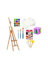 Resim Şövaleli Eğlenceli Parmak Boya Seti 