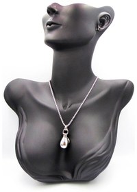 Resim Unisex Gümüş Renk 3d Boks Eldiveni Paslanmaz Çelik Kolye 70cm 