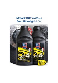 Resim Fren Hidrolik Yağı Dot 4 455 Ml İkili Set Üstün Isı Dayanımlı 