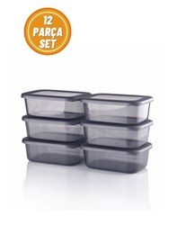 Resim 12'li Kapaklı Saklama Kabı Seti 250 Ml, Sızdırmaz Kahvaltılık 