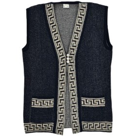 Resim Kadın Anne Cepli Triko Yelek Bgl-st04134 VİZON 