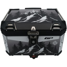 Resim GP KOMPOZİT DSN05 Universal 57 lt Desenli Alüminyum Motosiklet Çantası 