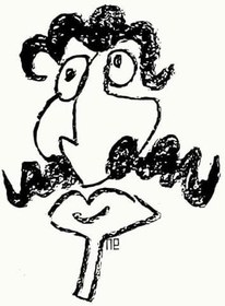 Resim Nezih Danyal Tipler Kişiye Özel Sertifikalı Sınırlı Fine Art Karikatür Baskı NTP00016 