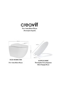 Resim Fe320 Free Asma Kanallı Klozet, Yavaş Kapak 