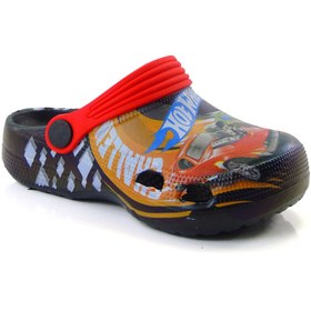 Resim Gezer Hot Wheels Erkek Çocuk Plaj Havuz Banyo Bahçe Terlik Crocs Sandalet 