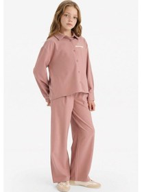Resim Defacto Kız Çocuk Beli Lastikli Wide Leg Pantolon G4506a825wnpr347 Mor-pr347 