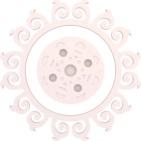 Resim Motifpiyer Tavan Spot Göbek Motifli Yuvarlak-01-05-Dış Çıtalı 