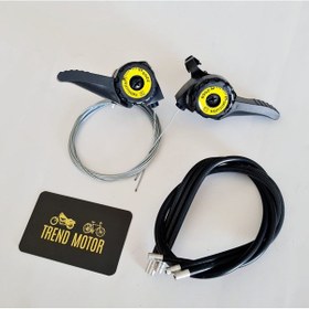 Resim Bisiklet Vites Kolu Sağ Sol Takım İtmeli Model 18 & 21 Vites 