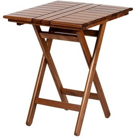 Resim Atina 60X60 Katlanabilir Ahşap Bahçe Balkon Masası 