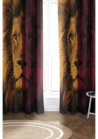 Resim Parlak Saten Mikro Kumaş Çift Kanat Çocuk Odası Fon Perde Takımı Prd0028 