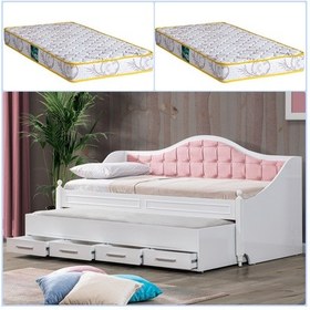 Resim Yavrulu Yatak, Eymen Pembe Yavrulu Karyola + 2 Comfort Yatak 