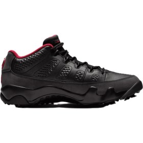 Resim Nike Air Jordan 9 Retro Low Golf Waterproff Mens Leather Golf Shoes Su Geçirmez Hakiki Deri Erkek Golf Ayakkabısı Siyah 
