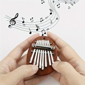 Resim Mini Kalimba Boyut Bilgisi: 8 Anahtar Yüksek Kaliteli Parmak Başparmak Piyano Marimba Müzik Aksesuarı Pendent Çıkarma Hediyesi, Noel ve Cadılar Bayramı Hediyesi, Şükran Günü Hediyesi - QiJiStar 