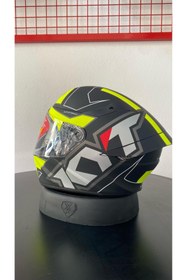 Resim KYT TT-COURSE ELECTRON MATT BLACK YELLOW 