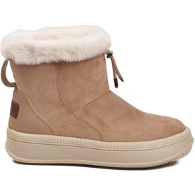 Resim Vizon Kürklü Kaymaz Soğuğa Dirençli Kadın Bot 25003 Z Vizon 