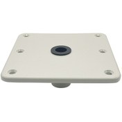 Resim Mufunye "dayanıklı Alüminyum Tekne Koltuğu Montaj Tabanı - 7x7 İnç, 3/4 İnç Dişsiz Direk Uyumlu" 