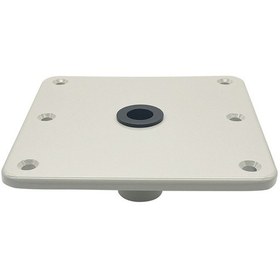 Resim Springsun Tekli Bej Gemi Koltuğu Tabanı - 3/4 İnç Alüminyum Montaj Tabanı, 7x7 İnç, Korozyona Dayanıklı, Tüm Tip Gemiler İçin 
