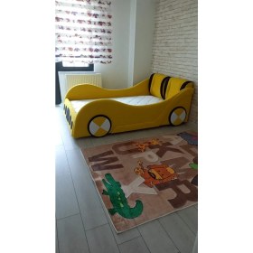 Resim Puf Bebe Montessori 90X190 Mdf Çocuk Yatağı (Yatak Dahildir) 