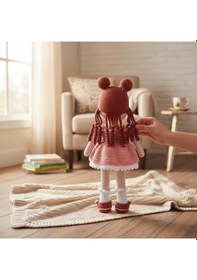 Resim Amigurumi Oyuncak Bebek El Örgüsü Uyku Ve Oyun Arkadaşı Çok Renkli 