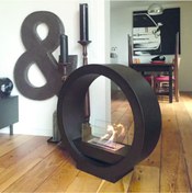 Resim Starfire Round Design Dekoratif Şömine 