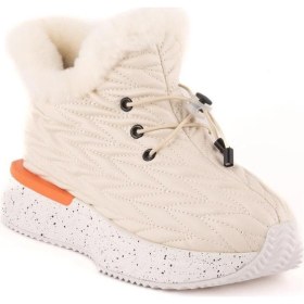 Resim Guja 24k326 Kalın Taban Kapitoneli Kürklü Kadın Kar Botu Bej 