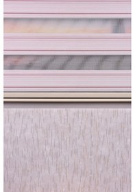 Resim Gül Kurusu Pliseli Etek Dilimsiz 10672-v12 Zebra Stor Güneşlik Perde 