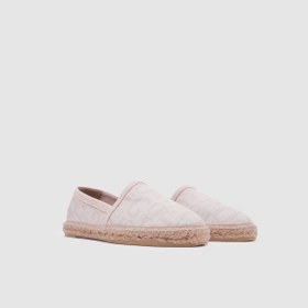 Resim TOGO Nude Monogram Tekstil Kadın Espadril Ayakkabı [060032] 
