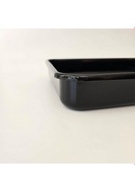 Resim Emaye Dikdörtgen Fırın Tepsisi Siyah Siyah 